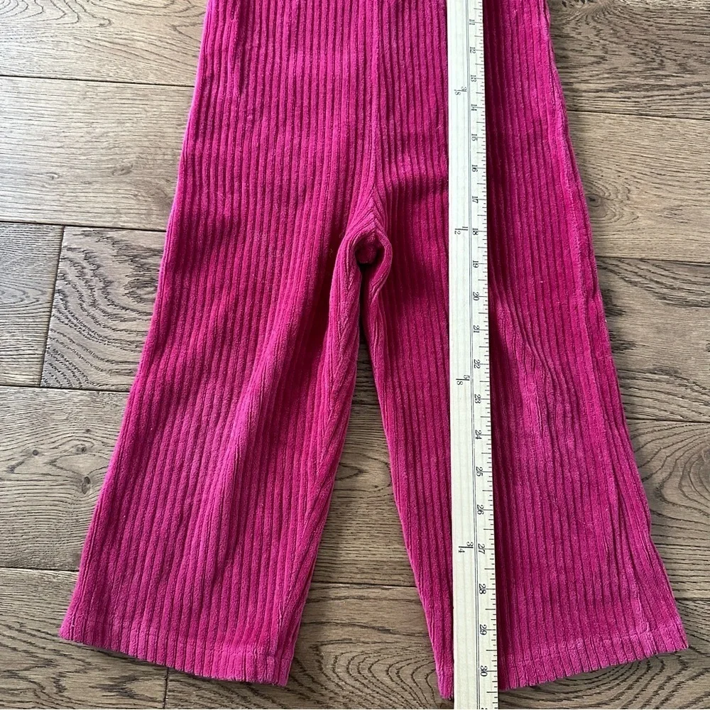 Zara Girls RUFFLED CORDUROY Jumpsuit 2-3 Years Pink